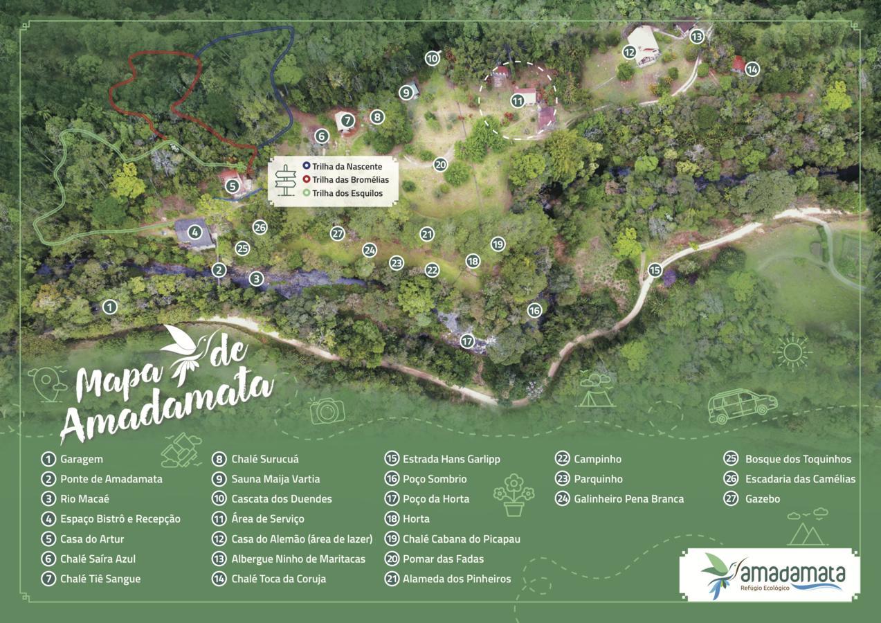 Refugio Ecologico Amadamata Hotel Nova Friburgo Eksteriør billede